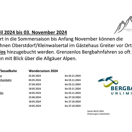 Gaestehaus Greiter - Sommer Bergbahnen Inklusive